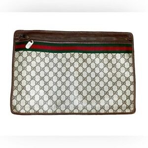 GUCCI Vintage GG Portfolio Bag